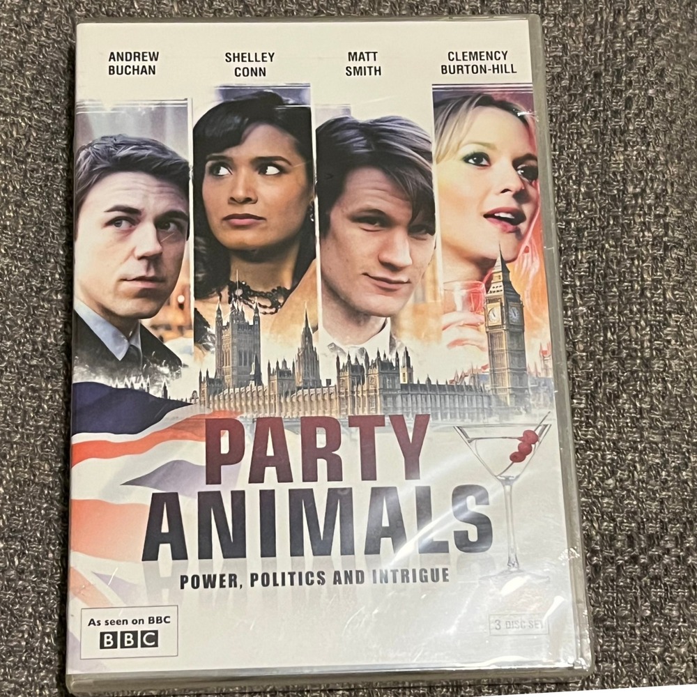 Party Animals BBC DVD 3-Disc Set 2007 Matt Smith New Sealed UK Import‎ Political